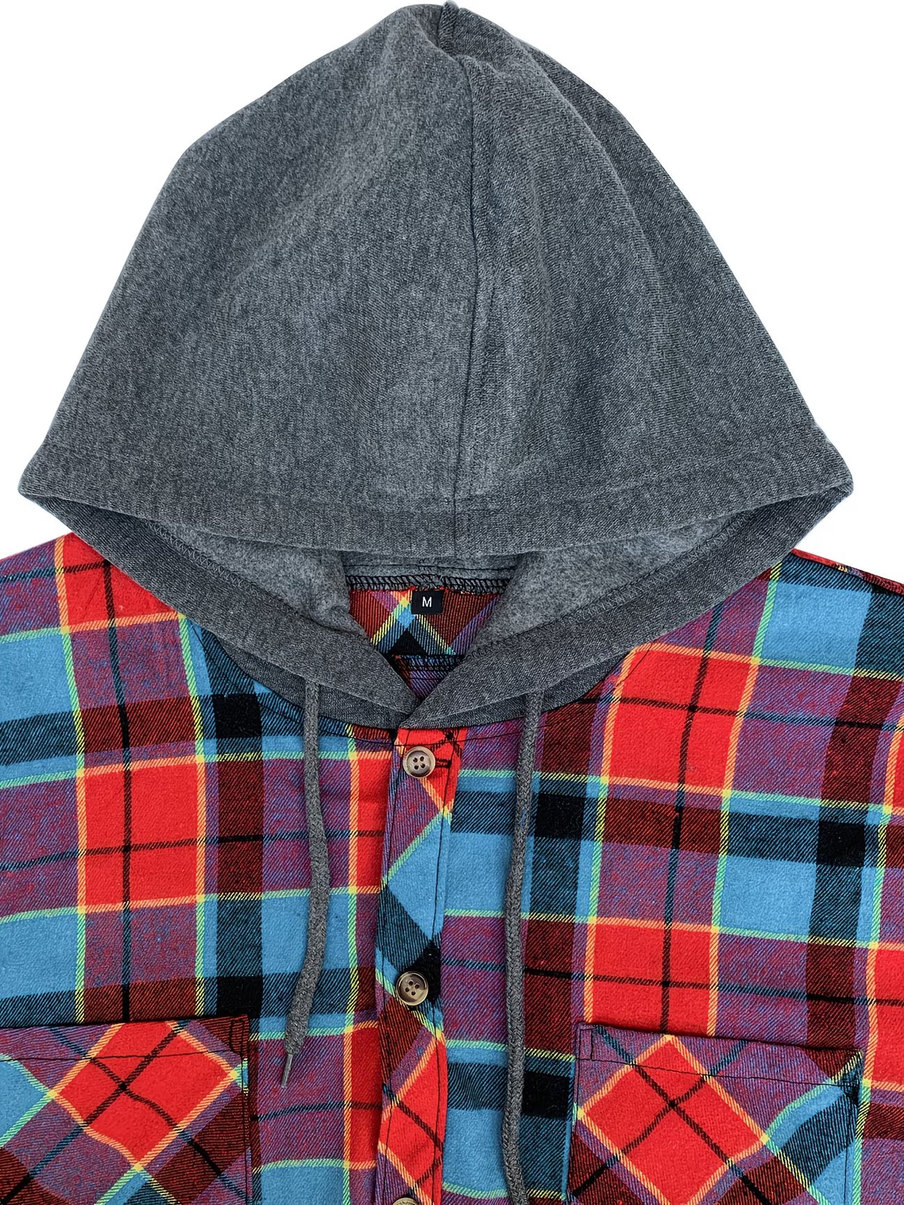 Men's Premium Plaid Hooded Sweatshirt