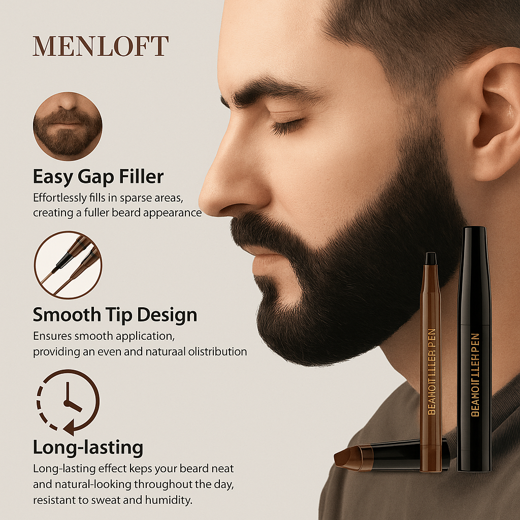 Exquisite Beard Filler Pen - Perfect Definition & Style - Menloft