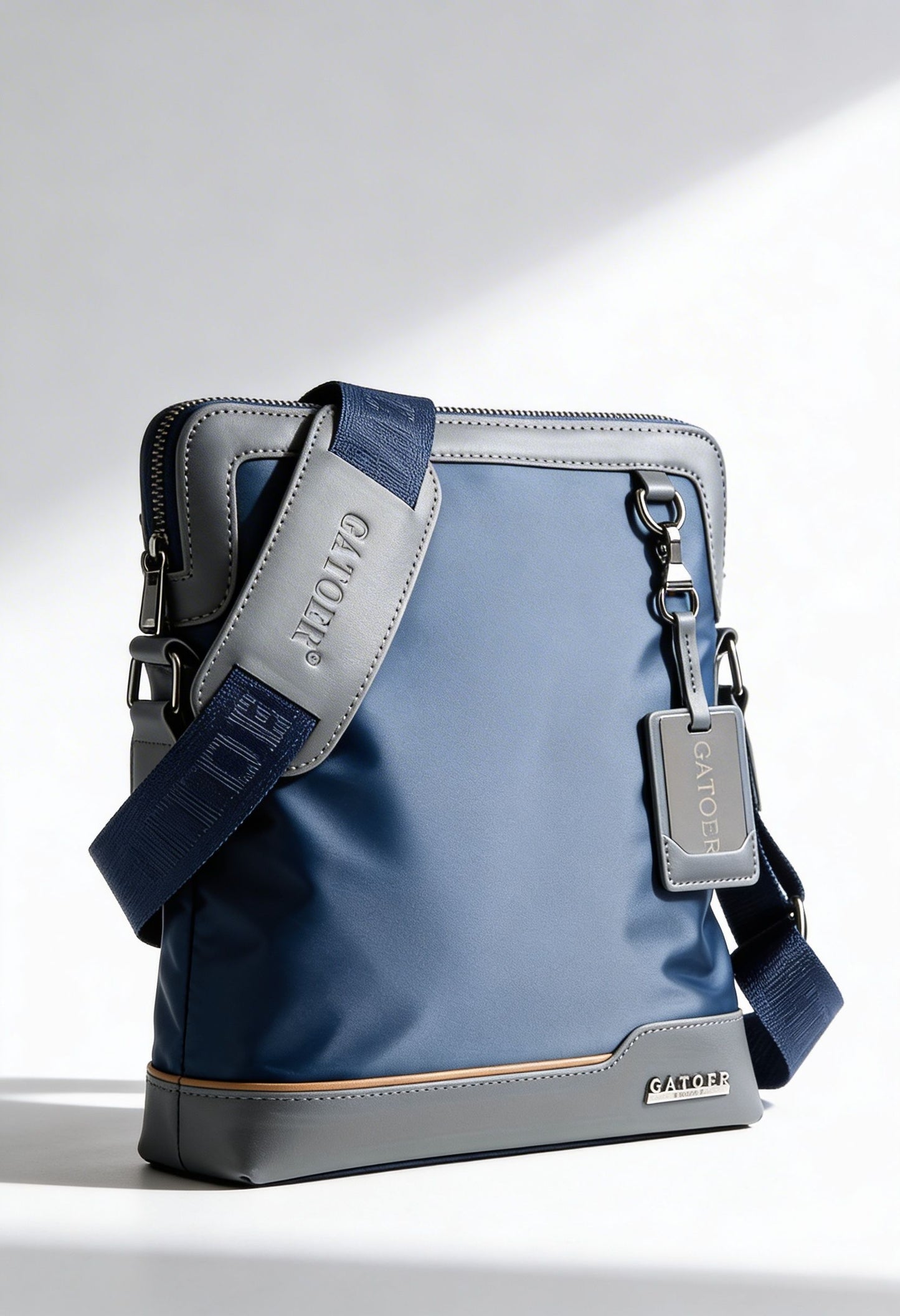 Elegant Men's Oxford Sling Bag - Ultimate Style & Function - Back Panel Anti-Theft Pocket