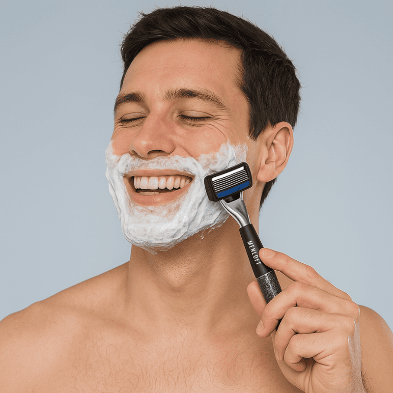Exquisite 3-Blade Safety Razor with Ergonomic Elegance - Unlimited offer