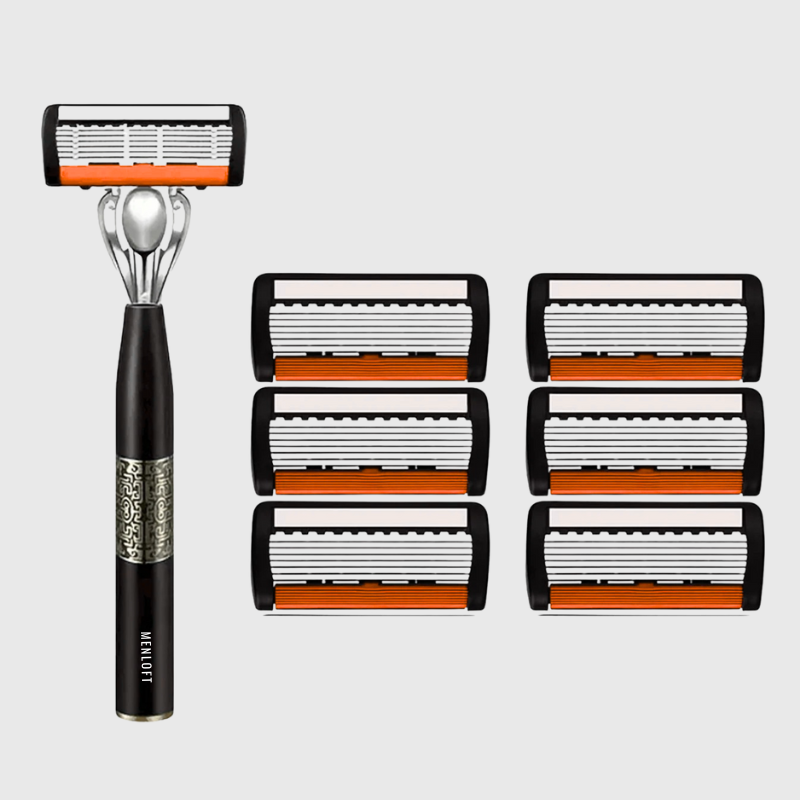 Exquisite 3-Blade Safety Razor with Ergonomic Elegance - Unlimited offer