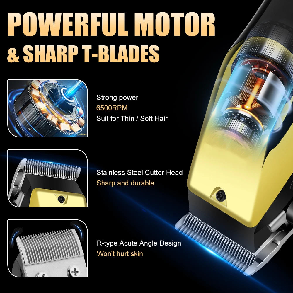 Exquisite USB Rechargeable Hair Clipper Set for Men - Menloft