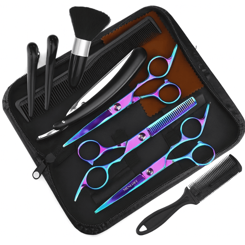 Men's Premium Hairdressing Scissors Set - 11pcs - Menloft