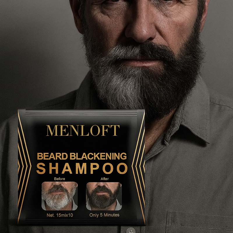 Luxurious 5-Minute Beard Blackening Shampoo - Menloft