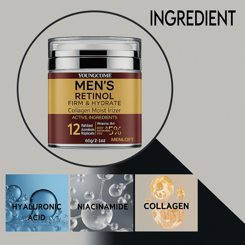 Men's Retinol Collagen Firming Face Cream - Menloft