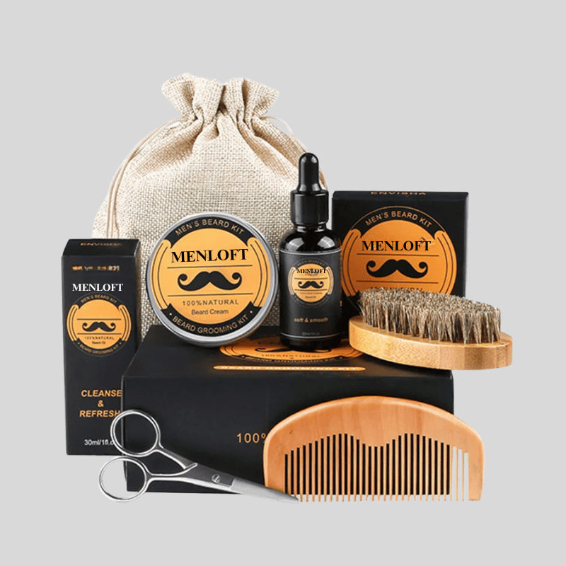 Exquisite Beard Growth & Care Kit for Men - Menloft
