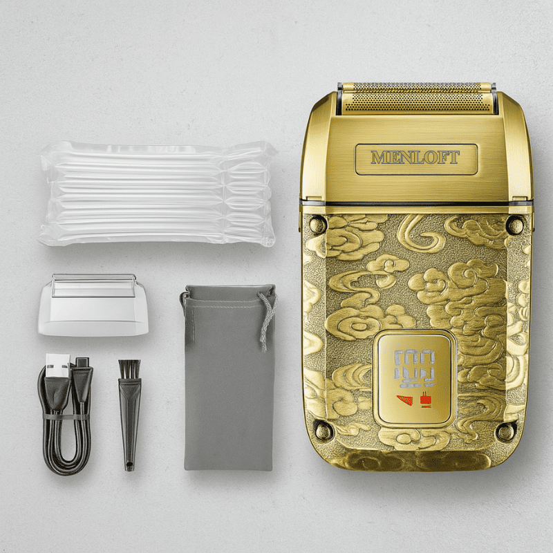 VGR Titanium Elite Beard Trimmer with Digital Display - Menloft