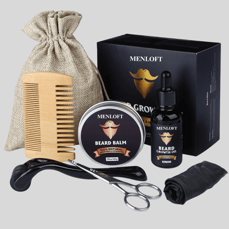 Exquisite Beard Growth & Care Kit for Men - Menloft