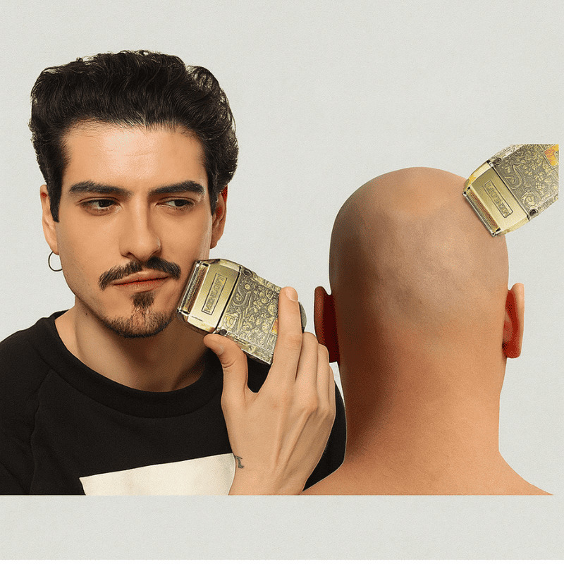 VGR Titanium Elite Beard Trimmer with Digital Display - Menloft