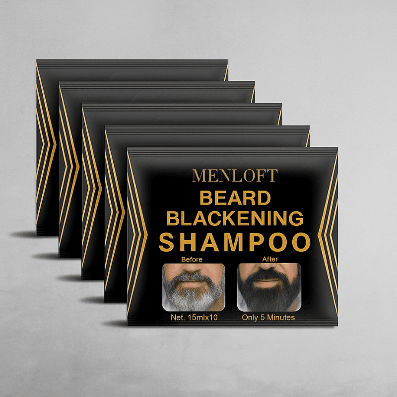 Luxurious 5-Minute Beard Blackening Shampoo - Menloft