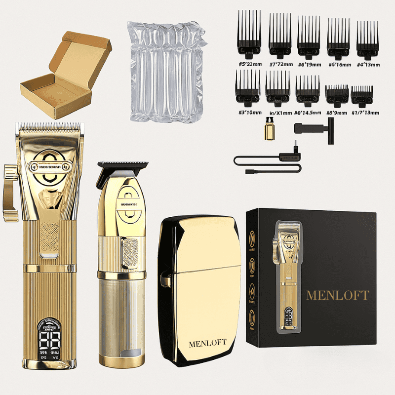 Pop Barbers Elite Hair Clipper & Trimmer Set - Menloft