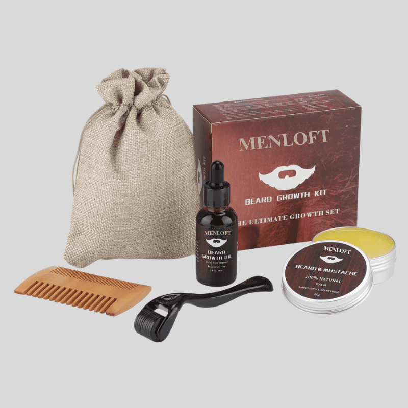 Exquisite Beard Growth & Care Kit for Men - Menloft