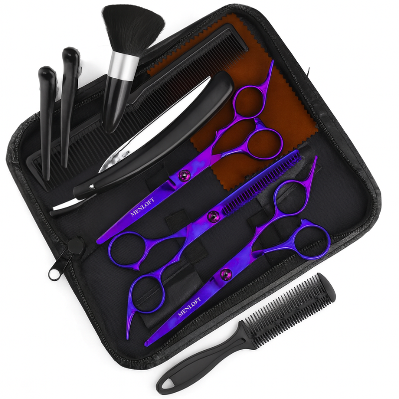 Men's Premium Hairdressing Scissors Set - 11pcs - Menloft