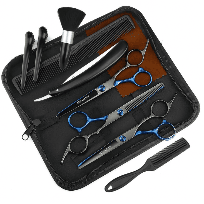 Men's Premium Hairdressing Scissors Set - 11pcs - Menloft