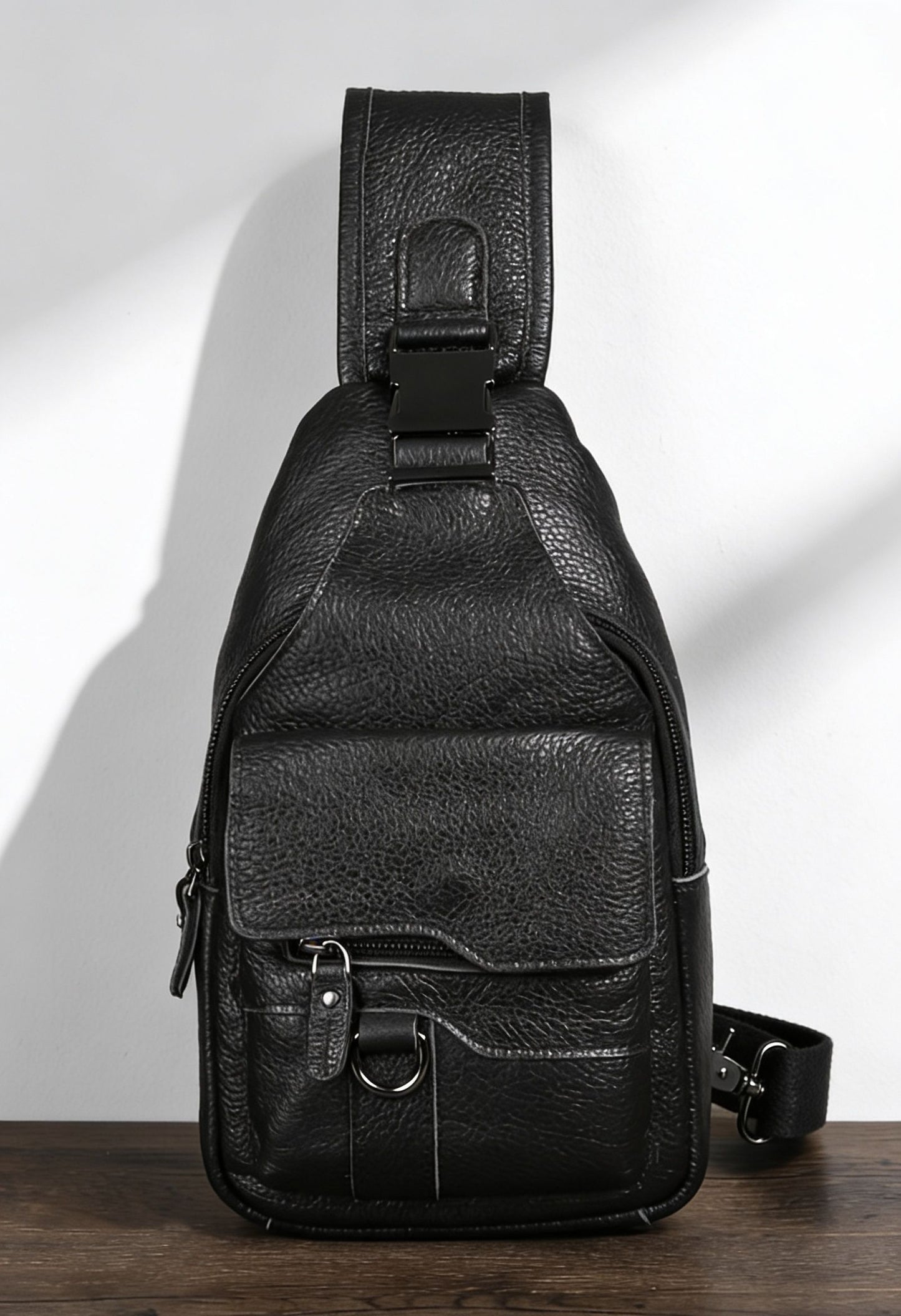 Sling Bag Side View — Slim Profile & Comfortable Fit