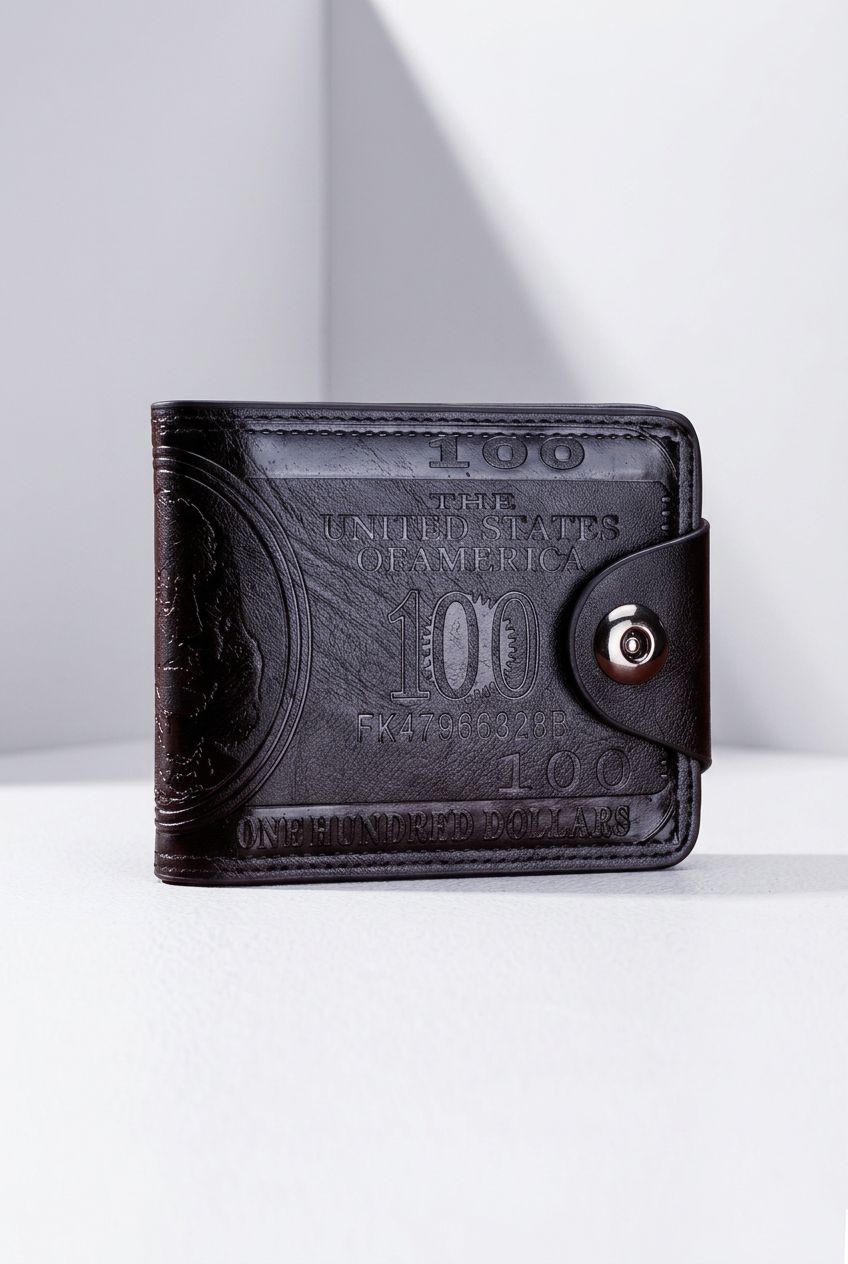 High-quality men's leather wallet with a modern design