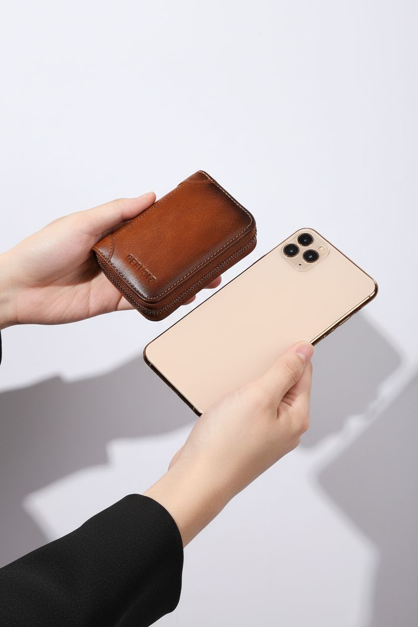 Bifold Wallet FullGrain Max — Large Capacity Genuine Leather - Slim Profile Front Pocket Wallet