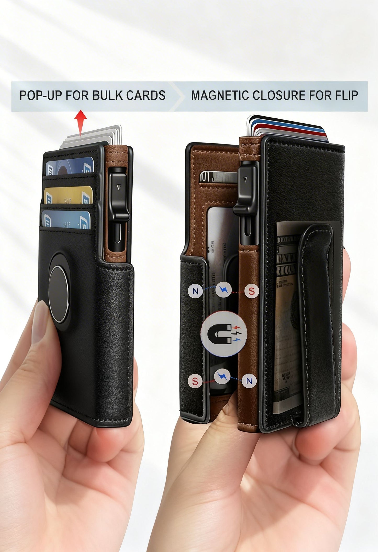 Card Holder Wallet PickupGuard — RFID Blocking Genuine Leather - RFID Blocking Technology Detail