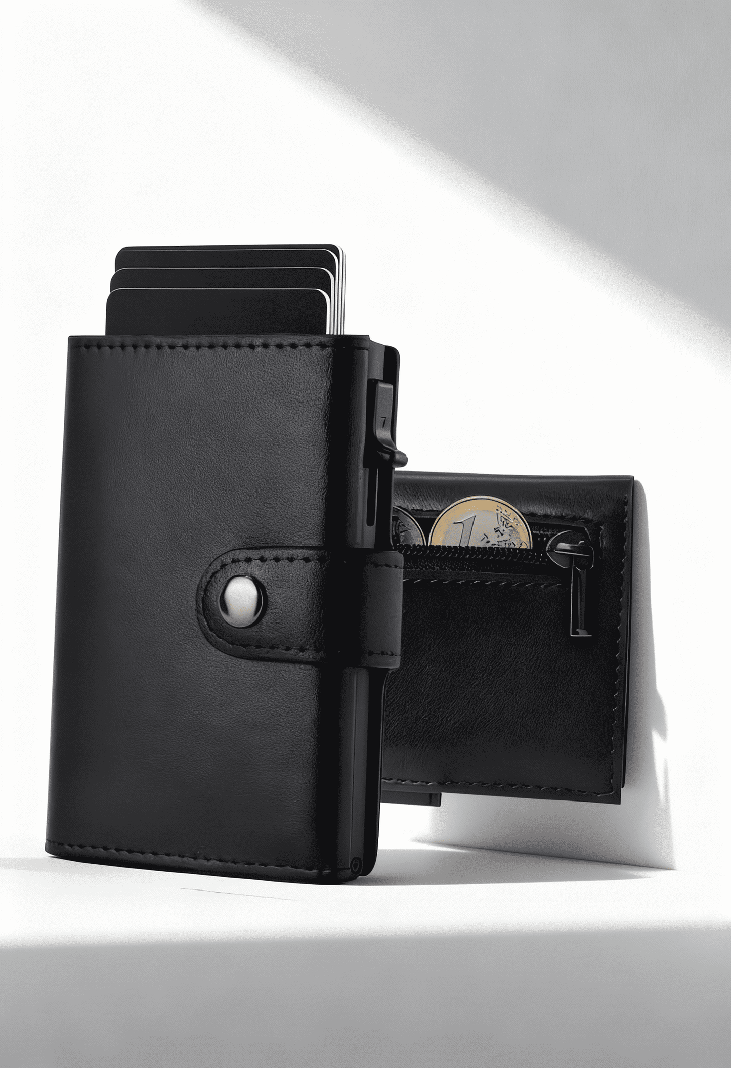 Men's RFID Slim Wallet With Pop-Up Card Holder