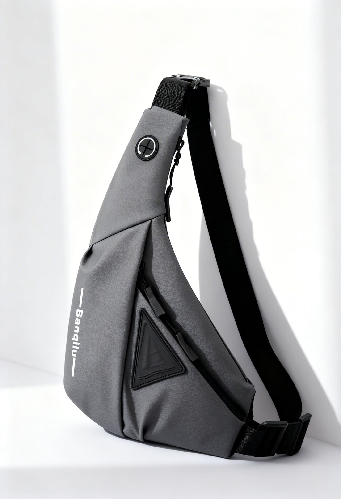 Side view of the Anti-Theft Mini Travel Bag, highlighting its compact size and features.