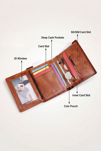 VintageHide Leather Wallet