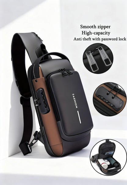 Anti-Theft Bag LockShield Carry — Password Lock Security Crossbody - Adjustable Strap Detail