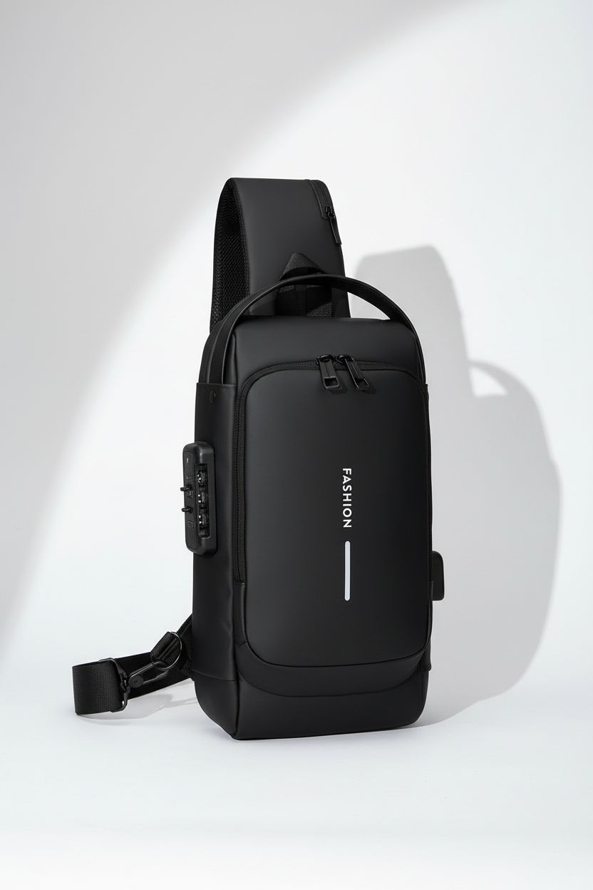 Anti-Theft Bag LockShield Carry — Password Lock Security Crossbody - Interior Pockets and Organization