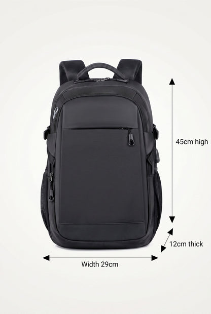 Backpack FlexPack Smart Travel – Menloft Premium men's bag | RFID Blocking | Genuine Leather