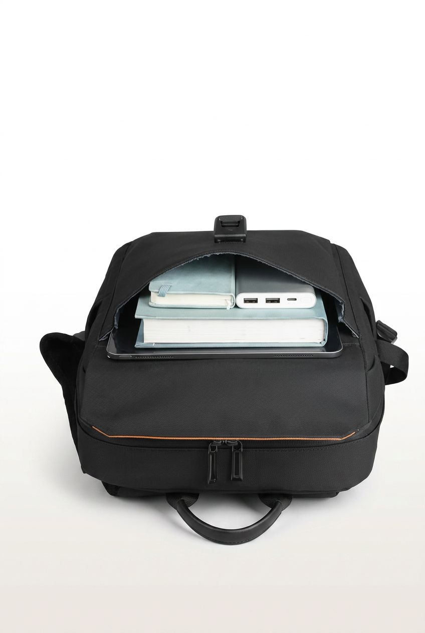 Menloft Backpack KnightVault Organized – men's bag interior compartments | Organized storage