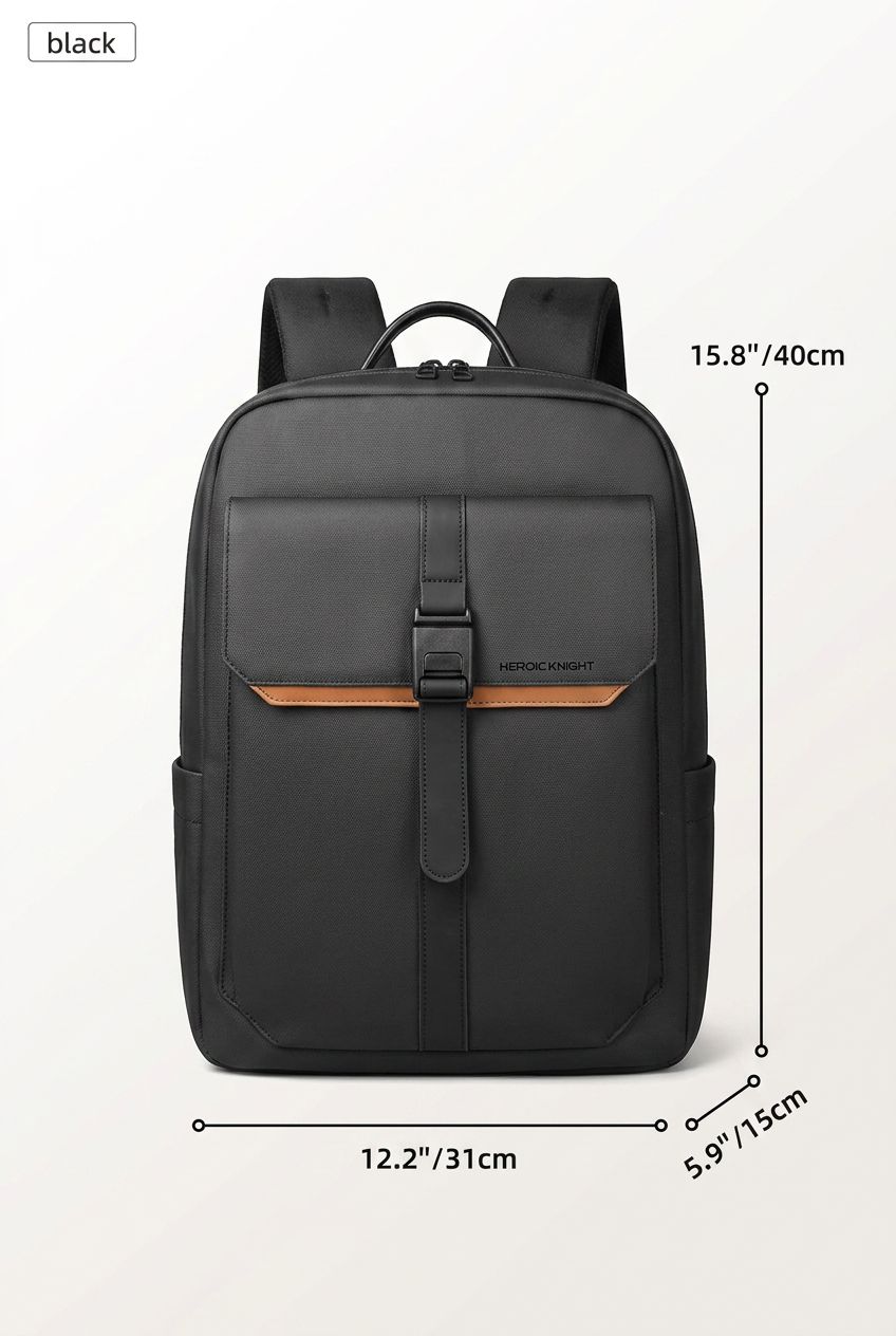 Backpack KnightVault Organized – Menloft Premium men's bag | RFID Blocking | Genuine Leather