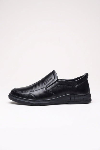 Classic Men's Leather Shoes New Black Soft Bottom Anti Slip and Breath Shoes Low-top Business Casual Loafers Formal Men's Shoes