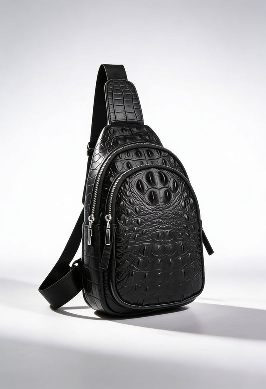 SCHLATUM Men's Crossbody Bag — Adjustable Strap & Compact Design