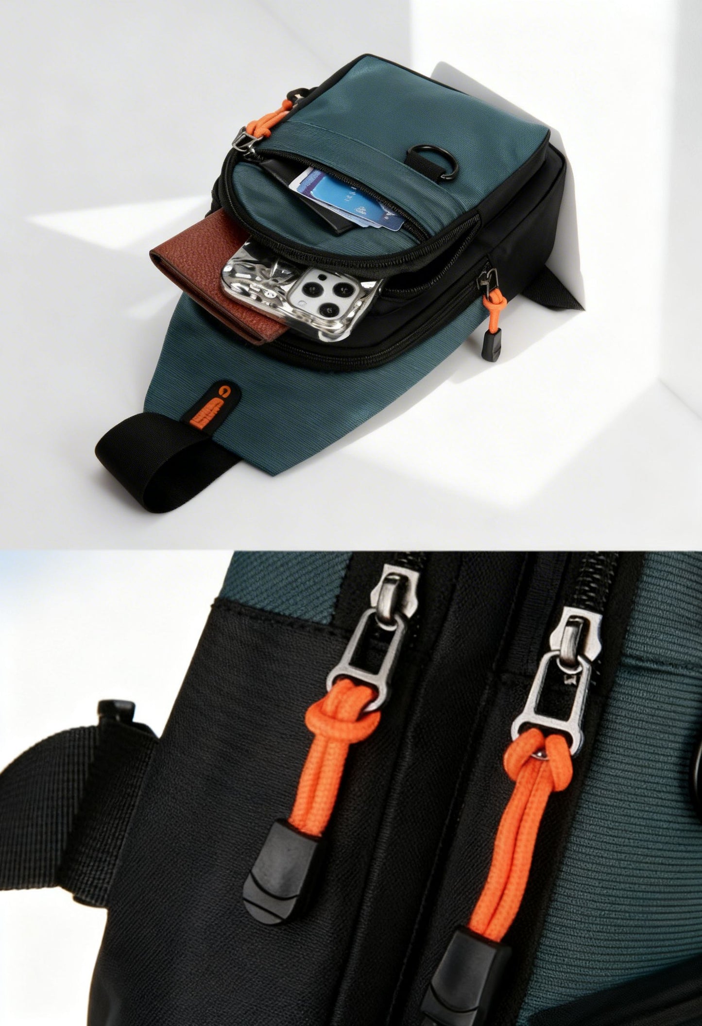 Crossbody Bag Fashion — Waterproof Leather Shoulder Bag - Adjustable Strap Detail