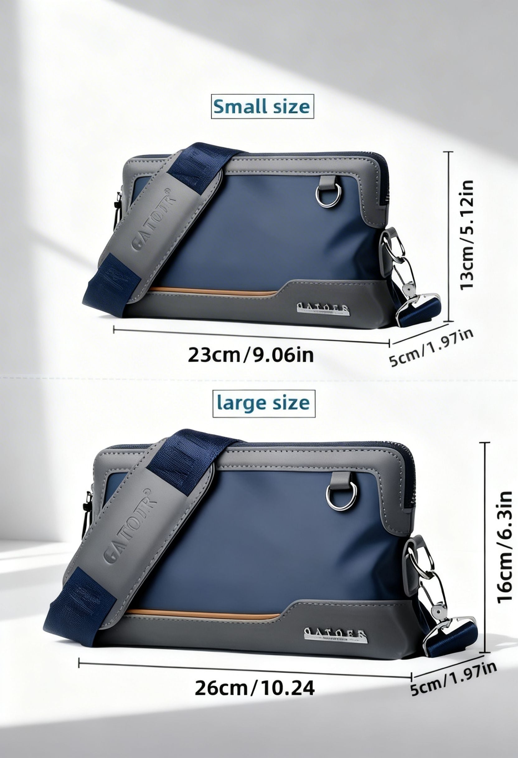Crossbody Bag OxfordPro Carry — Adjustable Premium Oxford Fabric - Back Panel Anti-Theft Pocket