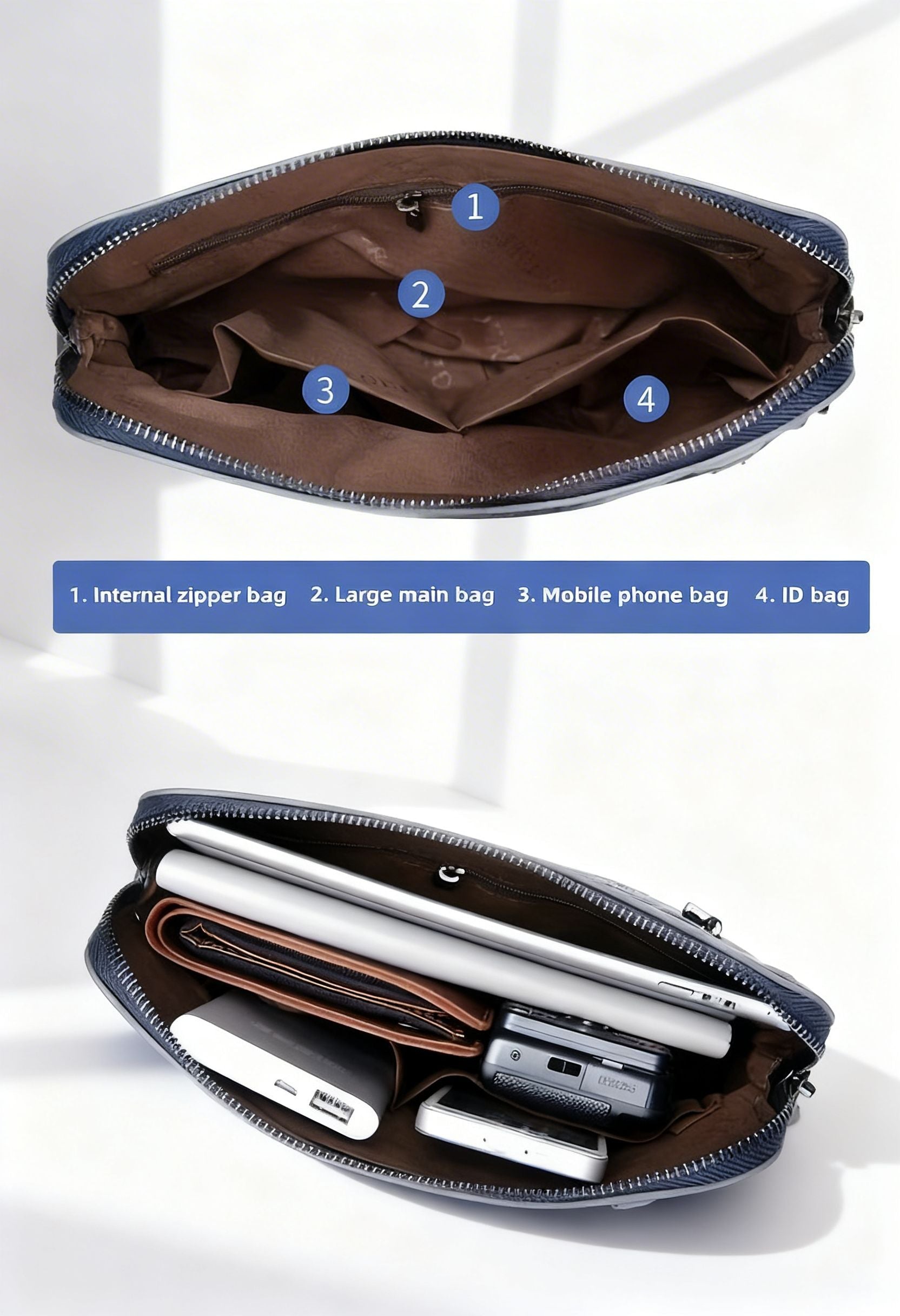 Crossbody Bag OxfordPro Carry — Adjustable Premium Oxford Fabric - Side Profile Messenger Bag