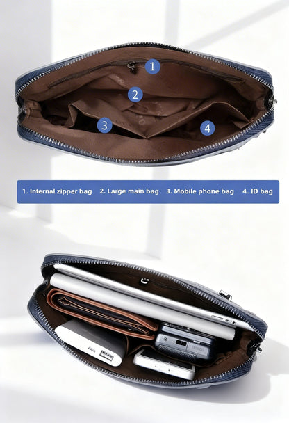 Crossbody Bag OxfordPro Carry — Adjustable Premium Oxford Fabric - Side Profile Messenger Bag