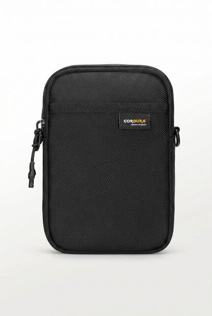 Crossbody NomadCore Cordura – Menloft Premium men's bag | RFID Blocking | Genuine Leather