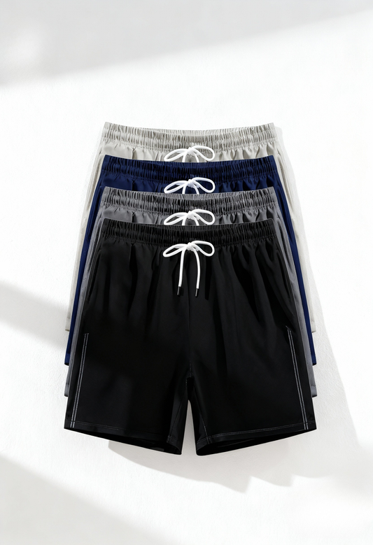 Men's Quick-Dry Athletic Shorts 4-Pack