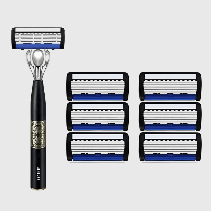 Exquisite 3-Blade Safety Razor with Ergonomic Elegance - Unlimited offer