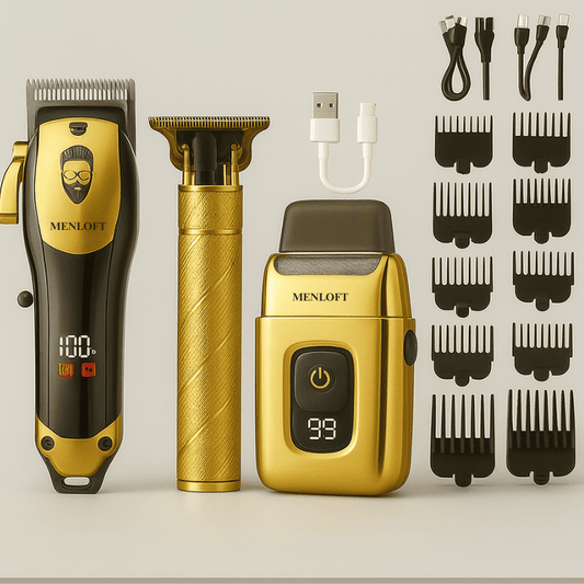 Exquisite USB Rechargeable Hair Clipper Set for Men - Menloft