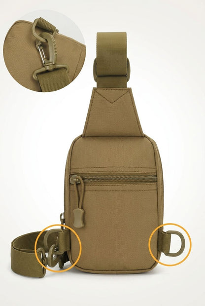 Taktische Brusttasche Militär Trekkingrucksack EDC Sporttasche Umhängetasche Crossbody Pack Sturmtasche für Wandern Radfahren Camping