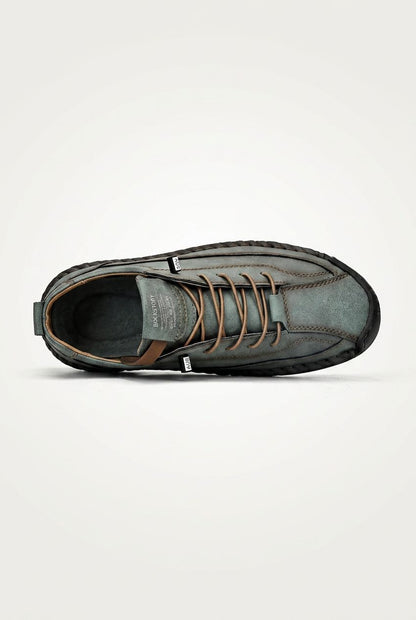 Handmade Leather Men Shoes Casual Slip On Loafers Breathable Leather Shoes Men Flats Fashion Moccasins Tooling Shoes Plus Size