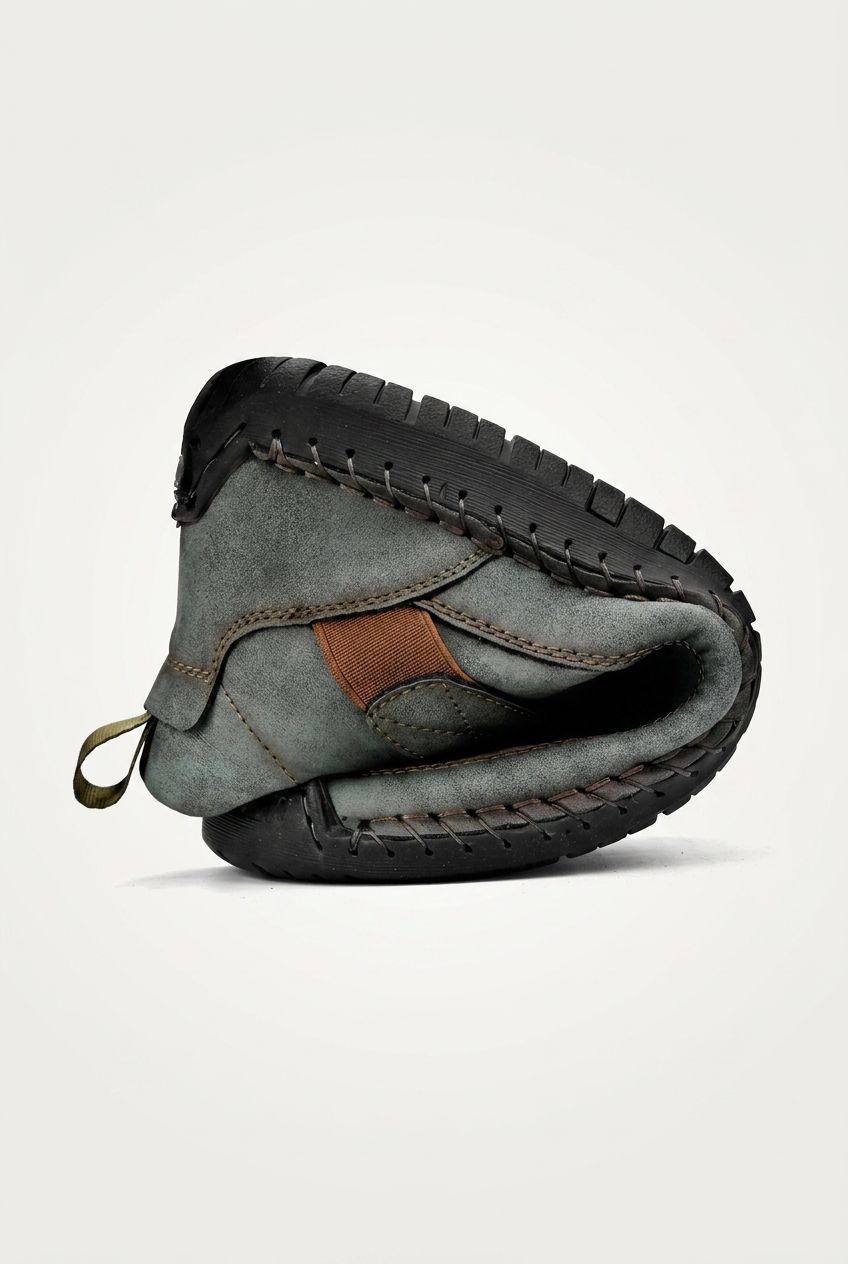 Handmade Leather Men Shoes Casual Slip On Loafers Breathable Leather Shoes Men Flats Fashion Moccasins Tooling Shoes Plus Size