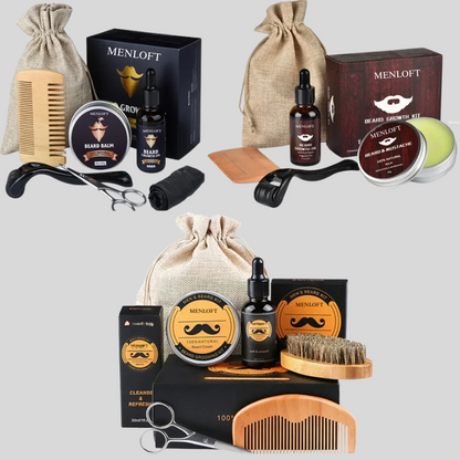 Exquisite Beard Growth & Care Kit for Men - Menloft
