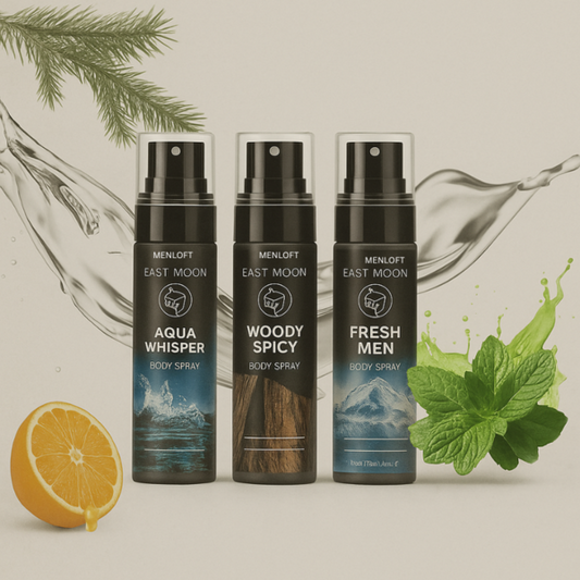 East Moon Sandalwood Men's Premium Deodorant Spray - Menloft