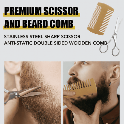Exquisite Beard Growth & Care Kit for Men - Menloft