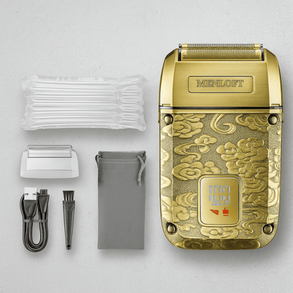 VGR Titanium Elite Beard Trimmer with Digital Display - Menloft