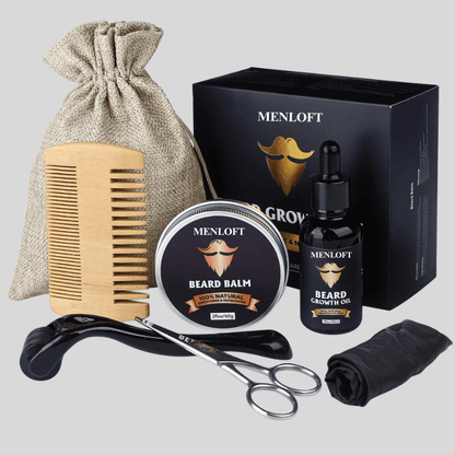 Exquisite Beard Growth & Care Kit for Men - Menloft