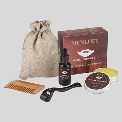 Exquisite Beard Growth & Care Kit for Men - Menloft