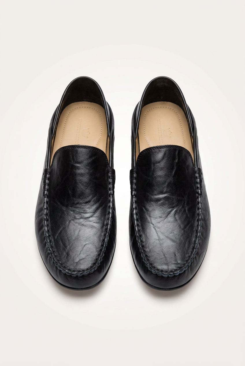 Men Shoes Casual Genuine Leather Mens Loafers Moccasins Designer Slip on Boat Shoes High Quality Chaussure Homme Plus Size 37-47